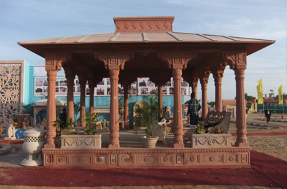 Red Sandstone Gazebo